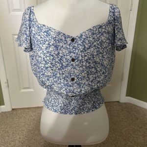 Floral crop top
